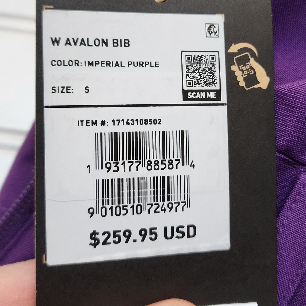 NWT Burton Women's Avalon Bib Snow Snowboard Ski Pants Size S Imperial Purple - Picture 16 of 16